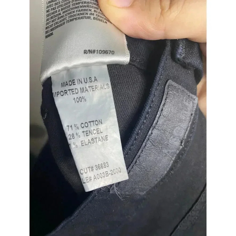 Agolde Sophie High Waisted Distressed Skinny Jeans Black Moonstruck Size 27 - Picture 4 of 10